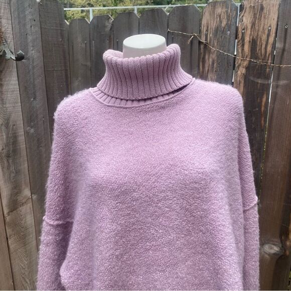Free People Women's Milo Sweater - Lavender size small - Picture 10 of 11